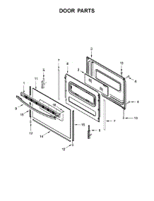 Door Parts parts for Whirlpool Range 4KWFC120MAW1 from AppliancePartsPros.com