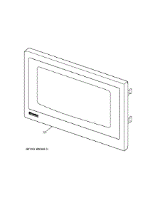 Microwave Door parts for Kenmore Wall Oven 911.47813202 (91147813202, 911 47813202) from AppliancePartsPros.com
