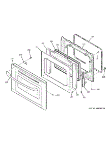 Door parts for Kenmore Wall Oven 911.47813202 (91147813202, 911 47813202) from AppliancePartsPros.com