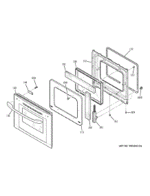 Lower Door parts for Kenmore Wall Oven 911.47722202 (91147722202, 911 47722202) from AppliancePartsPros.com