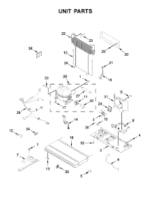 Unit Parts parts for Whirlpool Refrigerator WRX735SDHZ01 from AppliancePartsPros.com