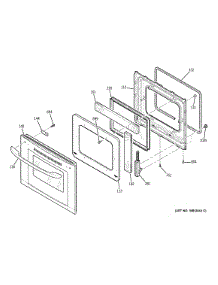 Lower Door parts for Kenmore Wall Oven 911.47724201 (91147724201, 911 47724201) from AppliancePartsPros.com