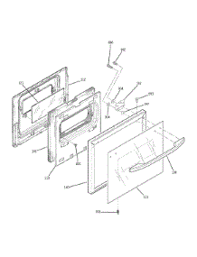 Lower Door parts for Kenmore Wall Oven 911.41389893 (91141389893, 911 41389893) from AppliancePartsPros.com