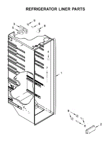 Refrigerator Liner Parts parts for Whirlpool Refrigerator WRSA15SNHN01 from AppliancePartsPros.com