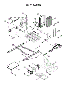Unit Parts parts for Whirlpool Refrigerator WRSA15SNHN01 from AppliancePartsPros.com