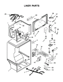 Liner Parts parts for Whirlpool Refrigerator WRT541SZDZ00 from AppliancePartsPros.com