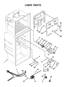 Liner Parts parts for Whirlpool Refrigerator WRT111SFDB04 from AppliancePartsPros.com