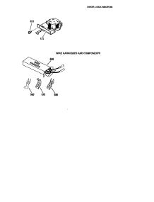 Door Lock / Wire Harness parts for Kenmore Wall Oven 911.47709200 (91147709200, 911 47709200) from AppliancePartsPros.com