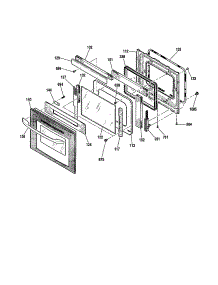 Door parts for Kenmore Wall Oven 911.47703200 (91147703200, 911 47703200) from AppliancePartsPros.com