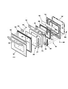 Door parts for Kenmore Wall Oven 911.47603100 (91147603100, 911 47603100) from AppliancePartsPros.com