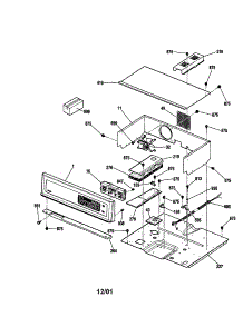 Control Panel parts for Kenmore Wall Oven 911.47603100 (91147603100, 911 47603100) from AppliancePartsPros.com