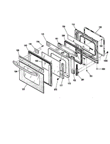 Upper And Lower Door parts for Kenmore Wall Oven 911.47643100 (91147643100, 911 47643100) from AppliancePartsPros.com
