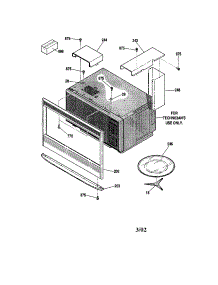 Enclosure parts for Kenmore Wall Oven 911.47699100 (91147699100, 911 47699100) from AppliancePartsPros.com