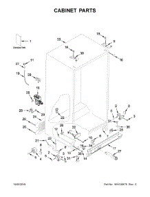 Cabinet Parts parts for Whirlpool Refrigerator WRS321SDHZ00 from AppliancePartsPros.com