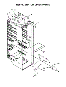 Refrigerator Liner Parts parts for Whirlpool Refrigerator WRS571CIDM02 from AppliancePartsPros.com