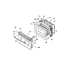 Door (911.49033100) parts for Kenmore Wall Oven 911.49039100 (91149039100, 911 49039100) from AppliancePartsPros.com