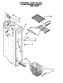 Freezer Liner parts for Whirlpool Refrigerator 824421985 from AppliancePartsPros.com