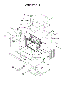 Oven Parts parts for Whirlpool Wall Oven WOCA7EC0HZ01 from AppliancePartsPros.com