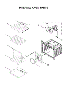 Internal Oven Parts parts for Whirlpool Wall Oven WOS72EC0HS01 from AppliancePartsPros.com