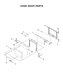 Oven Door Parts parts for Whirlpool Wall Oven WOS72EC0HS01 from AppliancePartsPros.com