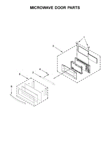 Microwave Door Parts parts for Whirlpool Wall Oven WOC75EC7HS00 from AppliancePartsPros.com
