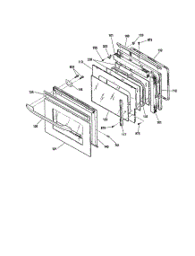 Door parts for Kenmore Wall Oven 911.47486992 (91147486992, 911 47486992) from AppliancePartsPros.com