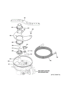Sump & Filter Assembly parts for Ge Dishwasher ZDT915SIJ2II from AppliancePartsPros.com