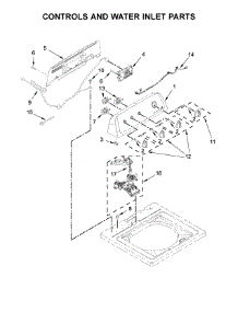 Controls And Water Inlet Parts parts for Kenmore Washer 110.22532512 (11022532512, 110 22532512) from AppliancePartsPros.com