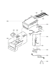 Dispenser Assembly Parts parts for Kenmore Washer 796.41392510 (79641392510, 796 41392510) from AppliancePartsPros.com