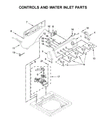 Controls And Water Inlet Parts parts for Kenmore Washer 110.22242511 (11022242511, 110 22242511) from AppliancePartsPros.com