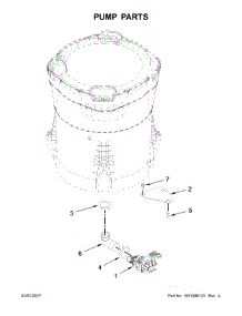 Pump Parts parts for Kenmore Washer 110.20372710 (11020372710, 110 20372710) from AppliancePartsPros.com