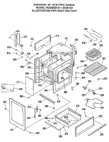 Body Section parts for Kenmore Range 911.9330193 (9119330193, 911 9330193) from AppliancePartsPros.com