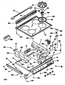 Main Top Section parts for Kenmore Range 911.36755591 (91136755591, 911 36755591) from AppliancePartsPros.com