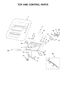 Top And Control Parts parts for Kenmore Washer 110.44422510 (11044422510, 110 44422510) from AppliancePartsPros.com