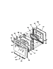 Door parts for Kenmore Range 911.92488990 (91192488990, 911 92488990) from AppliancePartsPros.com