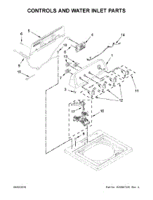 Controls And Water Inlet Parts parts for Kenmore Washer 110.22532511 (11022532511, 110 22532511) from AppliancePartsPros.com