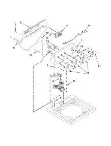 Controls And Water Inlet Parts parts for Kenmore Washer 110.22532510 (11022532510, 110 22532510) from AppliancePartsPros.com