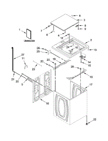 Top And Cabinet Parts parts for Kenmore Washer 110.22532510 (11022532510, 110 22532510) from AppliancePartsPros.com