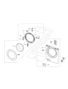 Door Assy parts for Kenmore Washer 402.49032010 (40249032010, 402 49032010) from AppliancePartsPros.com