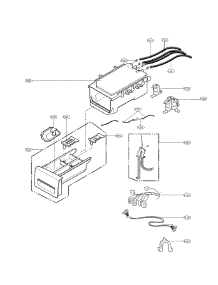 Dispenser Assembly Parts parts for Kenmore Washer 796.41302610 (79641302610, 796 41302610) from AppliancePartsPros.com