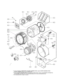 Drum And Tub Parts parts for Kenmore Washer 796.41383411 (79641383411, 796 41383411) from AppliancePartsPros.com