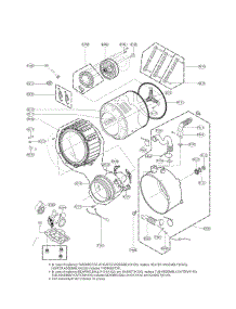 Drum Parts parts for Kenmore Washer 796.41162411 (79641162411, 796 41162411) from AppliancePartsPros.com