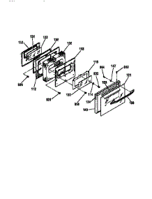 Door parts for Kenmore Range 911.95875790 (91195875790, 911 95875790) from AppliancePartsPros.com