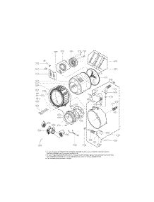 Drum And Tub Assembly Parts parts for Kenmore Washer 796.41372211 (79641372211, 796 41372211) from AppliancePartsPros.com