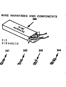 Wire Harnesses And Components parts for Kenmore Range 911.9348210 (9119348210, 911 9348210) from AppliancePartsPros.com