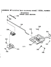 Power Lock Section parts for Kenmore Range 911.9348210 (9119348210, 911 9348210) from AppliancePartsPros.com