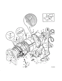 Motor / Tub parts for Kenmore Washer 417.41122310 (41741122310, 417 41122310) from AppliancePartsPros.com