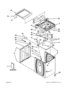 Top And Cabinet Parts parts for Kenmore Washer 110.28102310 (11028102310, 110 28102310) from AppliancePartsPros.com