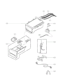 Dispenser Assembly Parts parts for Kenmore Washer 796.41373210 (79641373210, 796 41373210) from AppliancePartsPros.com