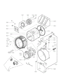 Drum And Tub Assembly Parts parts for Kenmore Washer 796.41373210 (79641373210, 796 41373210) from AppliancePartsPros.com